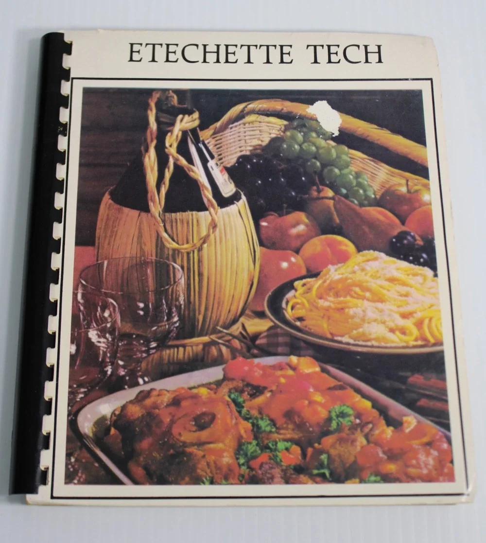 Vintage 1986 Etechette Tech Cookbook Texas Tech University Home Economics Phi U